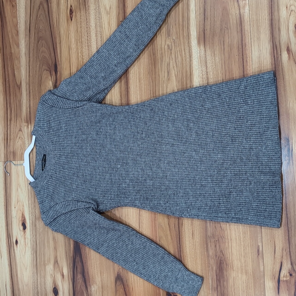 Gray Long Sleeve Sweater Dress SIZE M